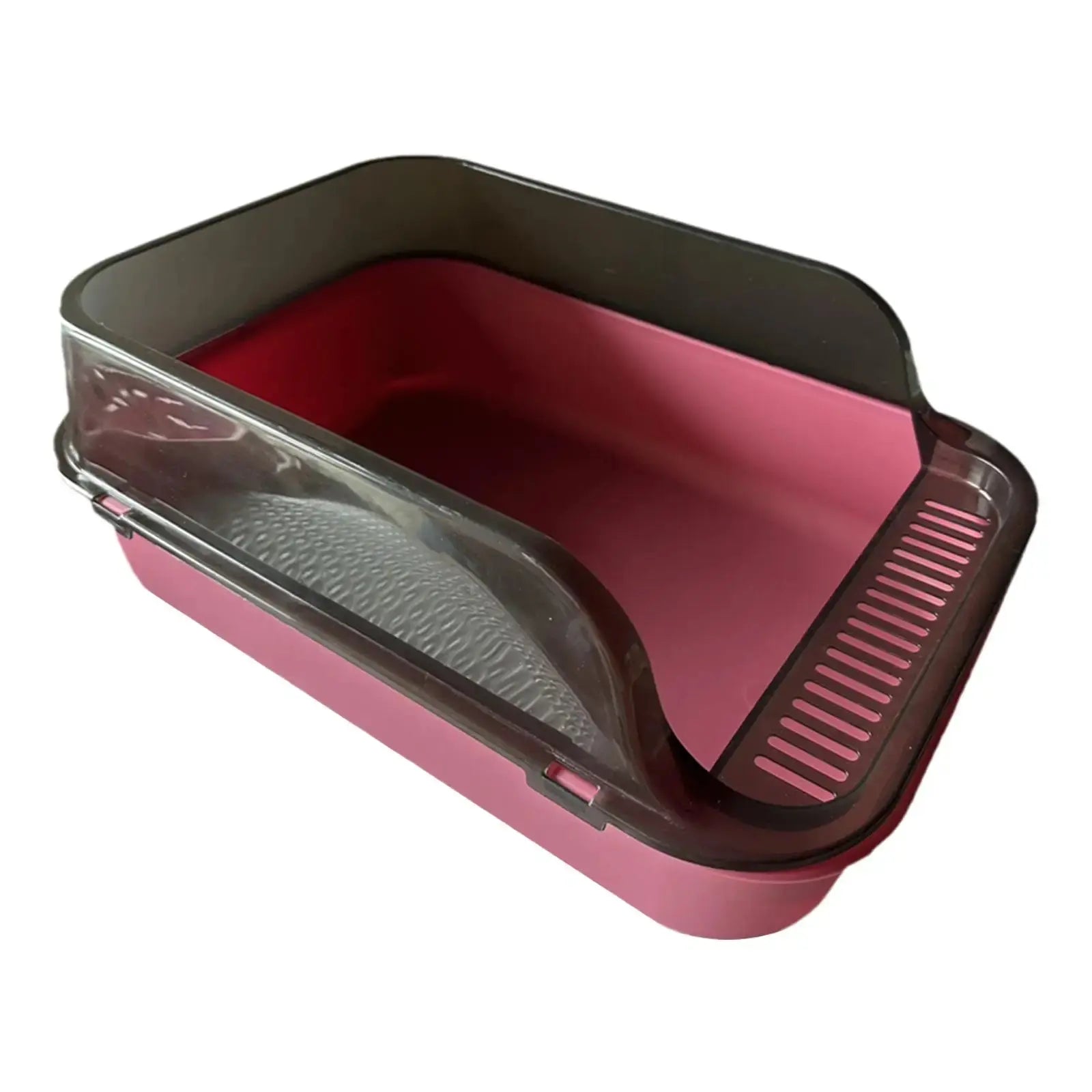 Bac à Litière Semi-Fermé pour Chats Anti-Éclaboussures avec Bords Hauts Zooko