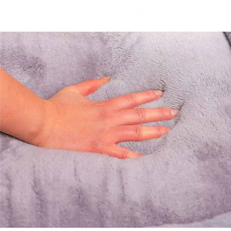 Bed for Dog Cat Pet Square Plush Kennel Medium Small Dog Sofa Bed Cushion Pet Calming Dog Bed House Pet Supplies Accessories Zooko