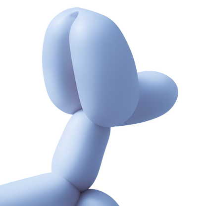 Balloon Dog Toy Blue-4