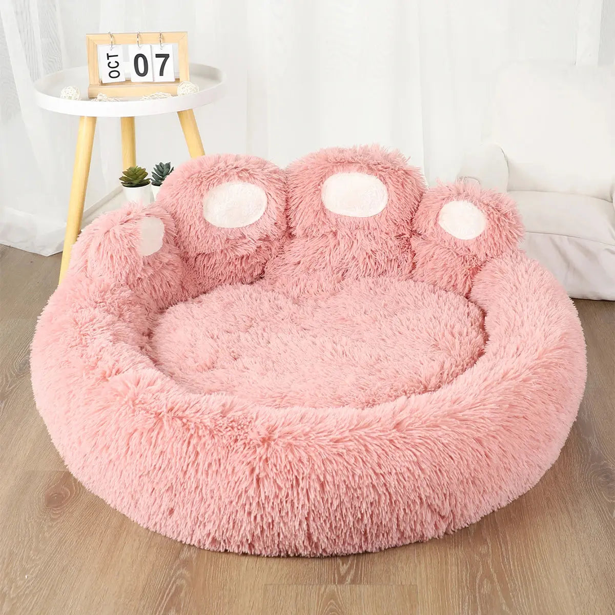Fluffy Dog Bed Plush Kennel Accessories Pet Products Large Dogs Beds Bedding Sofa Basket Small Mat Cats Big Cushion Puppy Pets Zooko