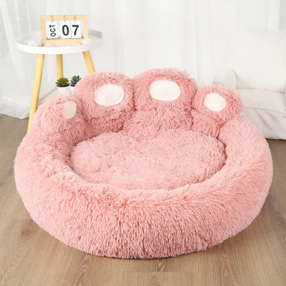 Fluffy Dog Bed Plush Kennel Accessories Pet Products Large Dogs Beds Bedding Sofa Basket Small Mat Cats Big Cushion Puppy Pets Zooko