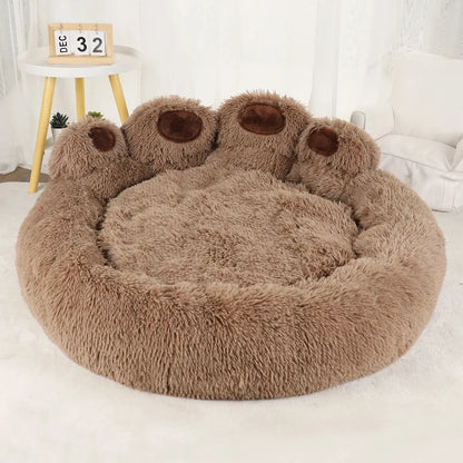 Fluffy Dog Bed Plush Kennel Accessories Pet Products Large Dogs Beds Bedding Sofa Basket Small Mat Cats Big Cushion Puppy Pets Zooko