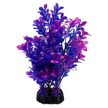 Décorations pour Aquarium Mipukbay, Plantes Artificielles Violette - Décoration d'Aquarium Fausse Plante Aquarium (1PC Violet) Zooko
