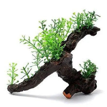 Aquatic Oasis: Lifelike Artificial Wood Plant For Aquariums-0