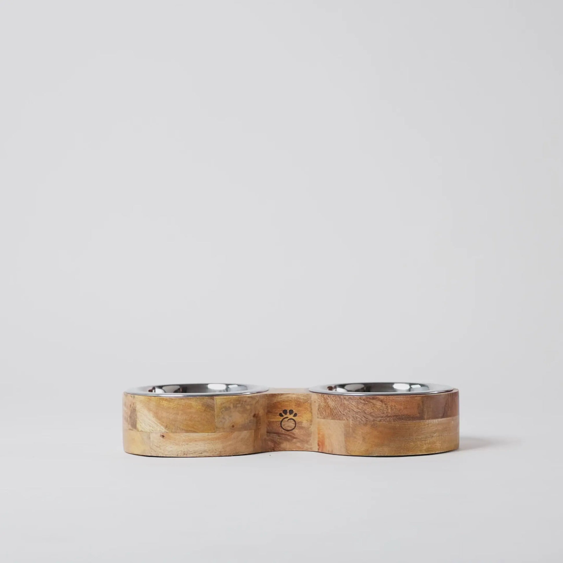 Mangeoire double en bois et métal GF Pet