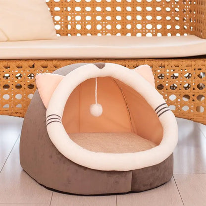 Cozycat Winter Hideaway: Warm And Stylish Cat Litter Kennel-2