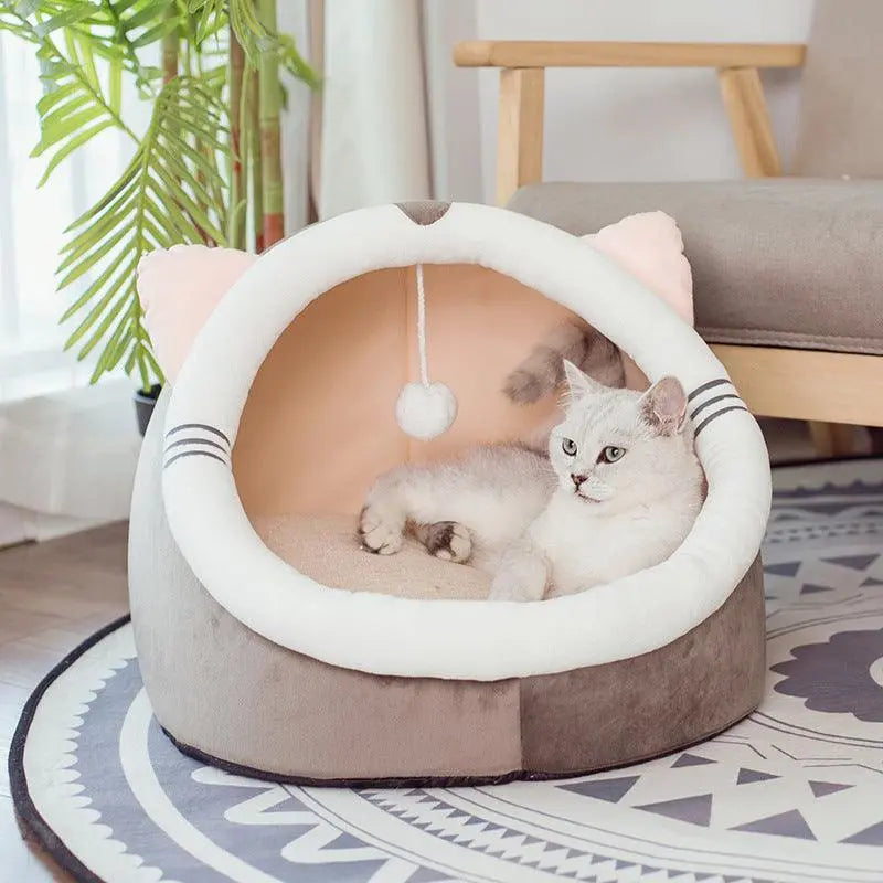 Cozycat Winter Hideaway: Warm And Stylish Cat Litter Kennel-0