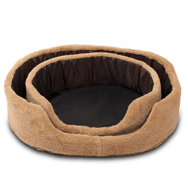 Cozypaws Plush Round Dog Bed - Luxurious Warmth For Your Furry Friend-1