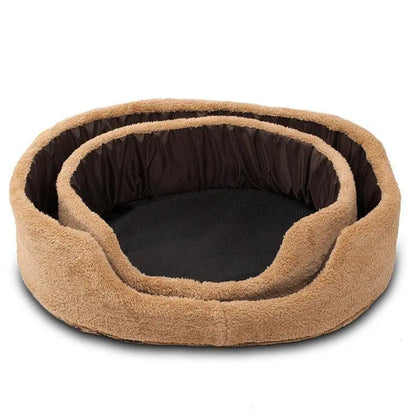Cozypaws Plush Round Dog Bed - Luxurious Warmth For Your Furry Friend-1