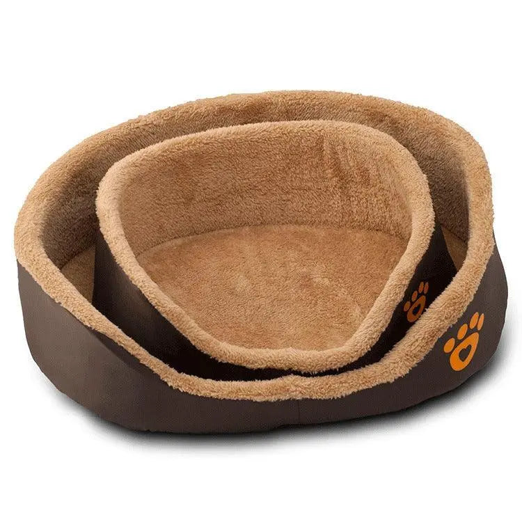 Cozypaws Plush Round Dog Bed - Luxurious Warmth For Your Furry Friend-3