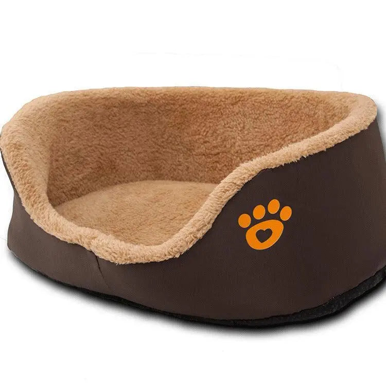 Cozypaws Plush Round Dog Bed - Luxurious Warmth For Your Furry Friend-0