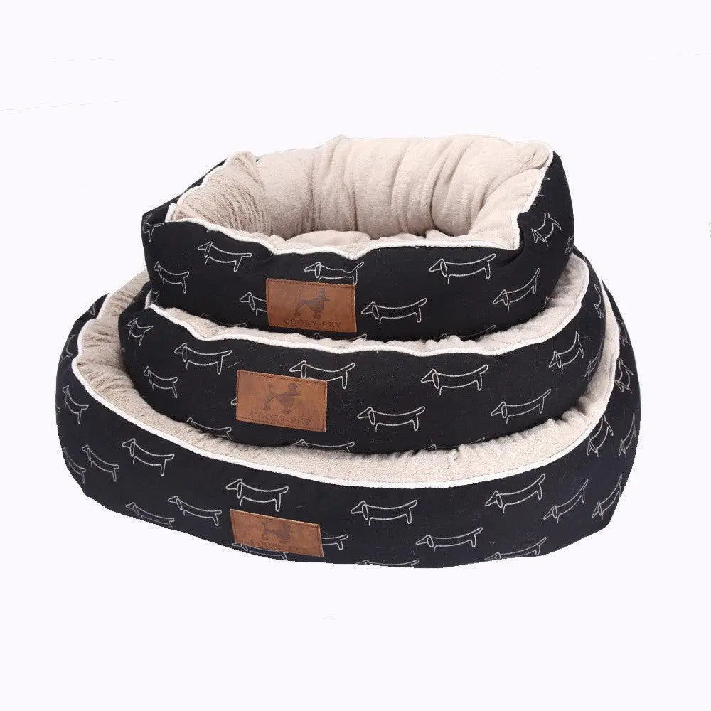 Cozypaws Round Dog Bed-3