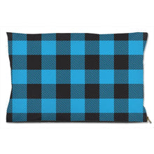 Buffalo Plaid Blue Dog Bed-0
