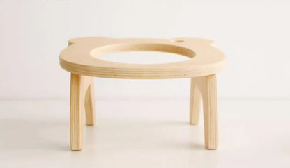 Forest Tree Tilted Double Pet Bowl With Stand-3