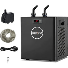 BAOSHISHAN 79gal Aquarium Chiller 1/3 HP Axolotl Cooler Special Quiet Design Refrigeration Compressor for hydroponics Coral Reef Fresh & Salt Tank (79gal/300L) Zooko