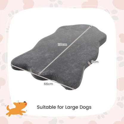 NNECW Orthopedic Dog Bed with Memory Foam Support for Pet-Grey-3