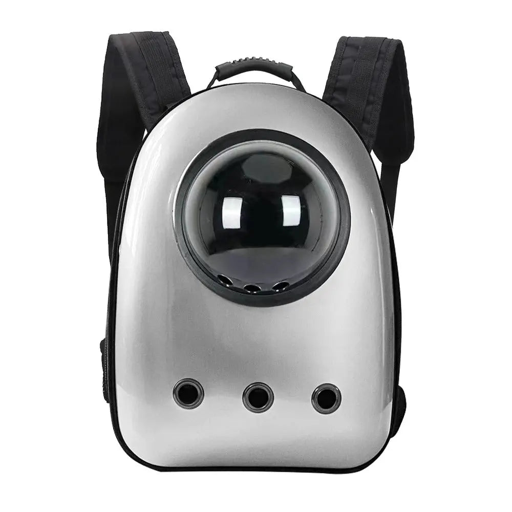 Plecak do noszenia zwierząt, srebrny-0