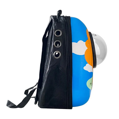 Rucsac pentru transportul animalelor de companie, cu model leu-1