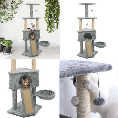 Ansamblu de joaca pentru pisici-gri-2