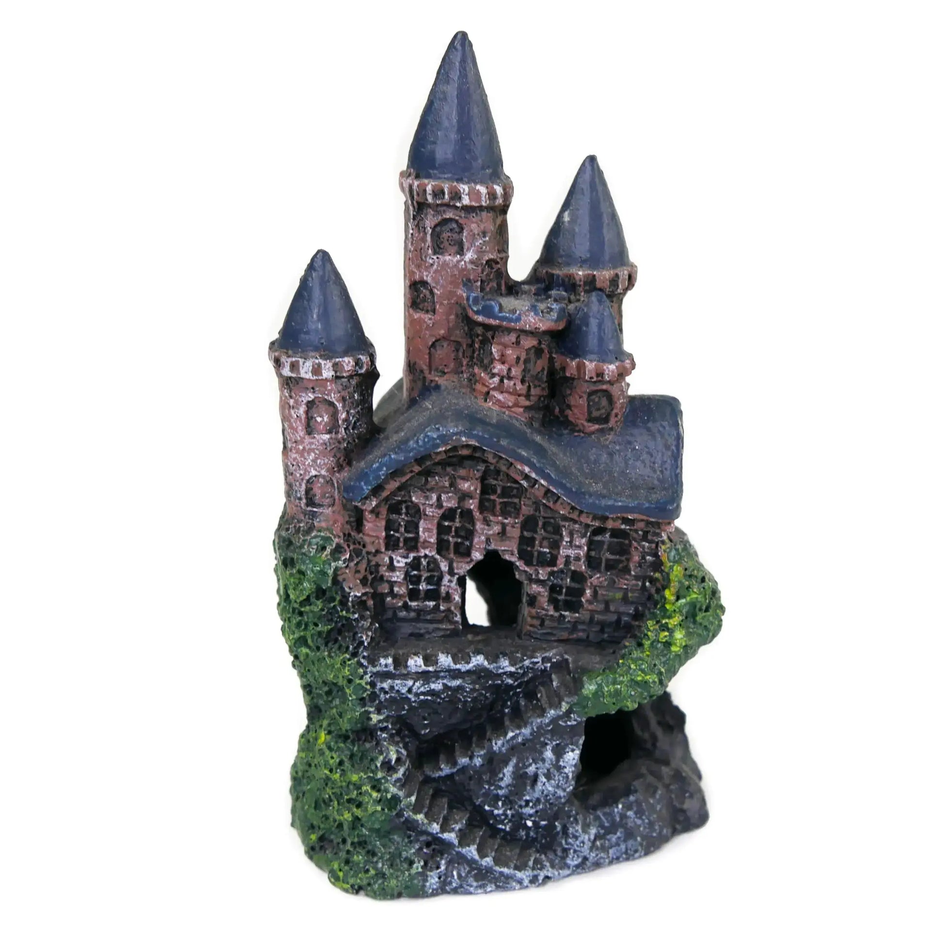 Penn-PLAX Age-of-Magic Magical Mini Castle Aquarium Decoration – Safe for Freshwater and Saltwater Fish Tanks – Gray Zooko