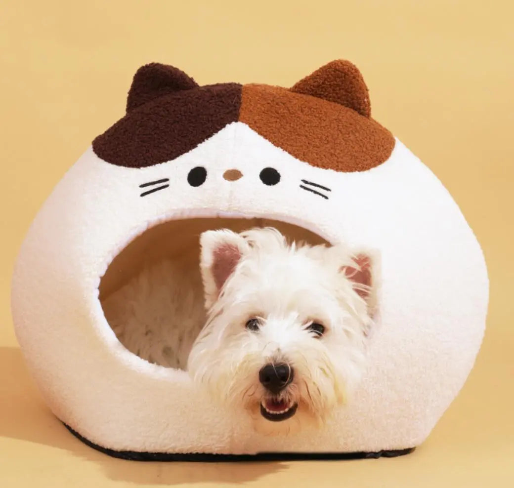 One Bite Ivory Pet Bed-2