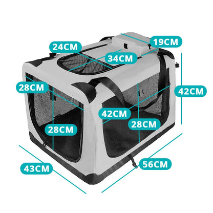 Összehajtható kisállathordozó táska, több típusban-M méret-4