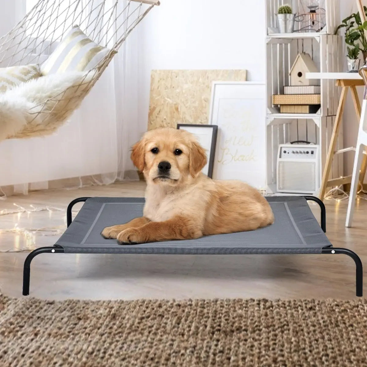 NNECW Elevated Pet Bed for Large Dogs Cot for Indoor & Outdoor-0