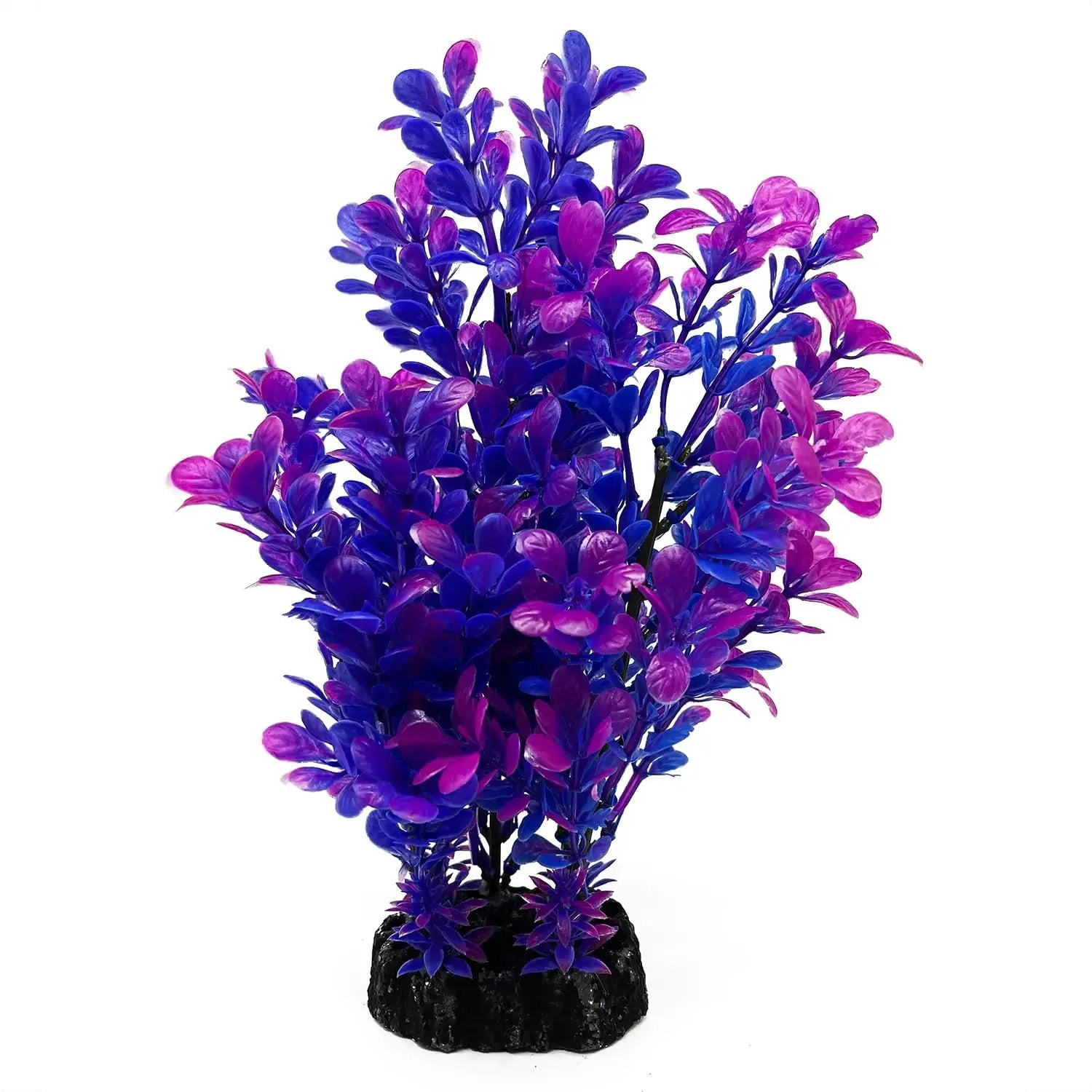 Décorations pour Aquarium Mipukbay, Plantes Artificielles Violette - Décoration d'Aquarium Fausse Plante Aquarium (1PC Violet) Zooko
