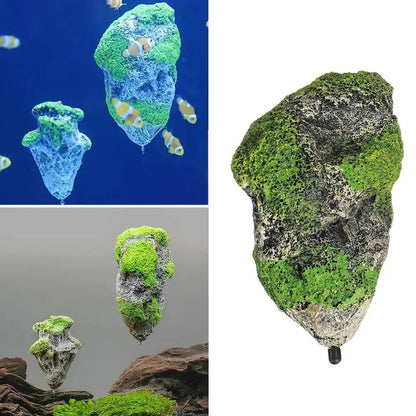 Floating Moss Rocks Aquarium Decorations Zooko