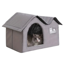 Cat Dog Bed House for All-Season Comfort Shelter-0