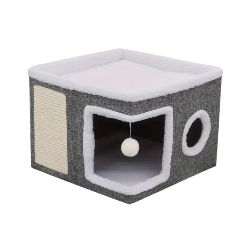 Double-Layer Cat Bed Cave Sofa-0