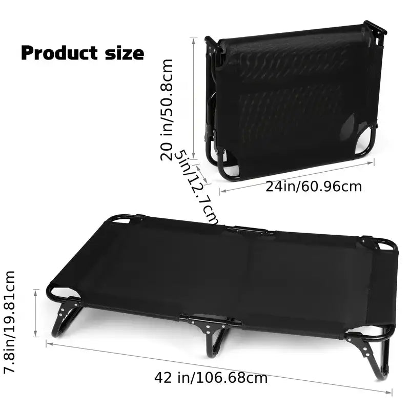 Cooling Dog Bed with Washable and Foldable-2