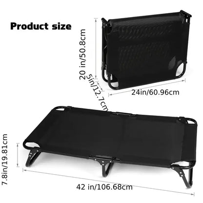 Cooling Dog Bed with Washable and Foldable-2