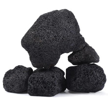 FISCAPE 5 PCS 2-8 Large Natural Black Lava Rock for Aquarium Volcanic Rock for Fish Tank Zooko