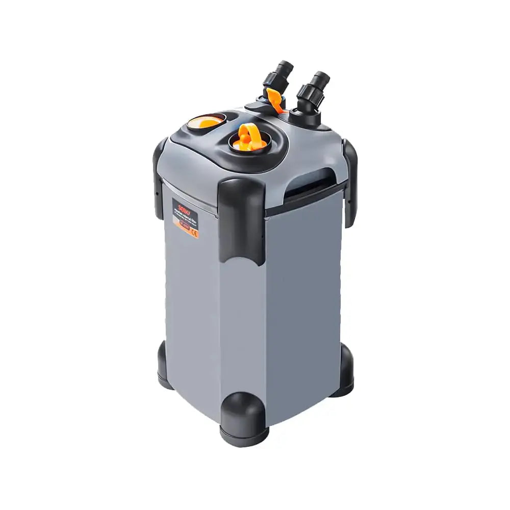 SEAJOEWE Aquarium Canister Filter with 3 Media Trays Spray Bar External Canister Filter for Large Fish Tank and Aquariums 1200F - 317GPH Zooko