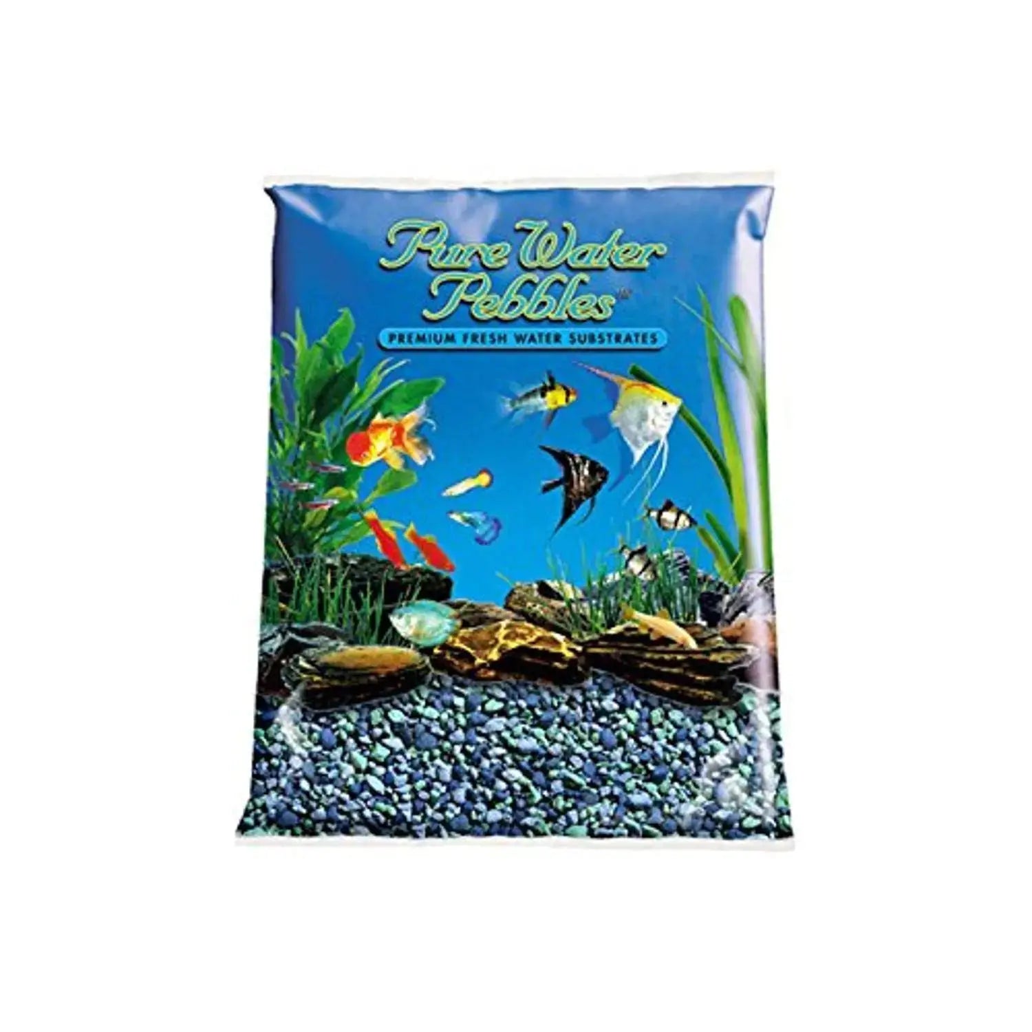 Pure Water Pebbles Blue Lagoon Aquarium Gravel 5 lbs - Optimal pH Balance Enhanced Water Clarity Aesthetic Easy Maintenance for Eco-Friendly Aquarium Health Zooko